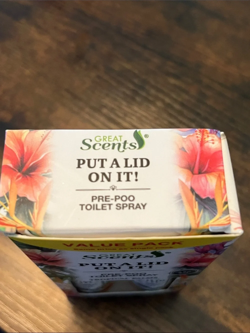 Delta Put A Lid On It! Tropical Palms Pre-Poo Toilet Spray - Floral Multicolor